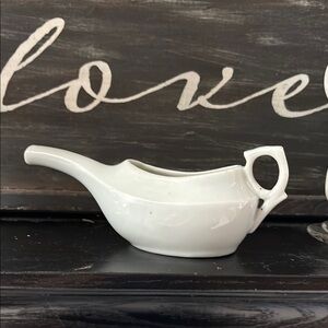 Vintage white porcelain invalid infant baby cup